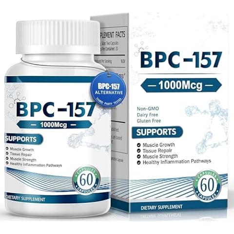 EOQIFJM New Capsules, Dairy Free, New Peptide Capsule Pro-1000mcg, Gluten Free Supplement- 60 Capsules bpc 157 Cover