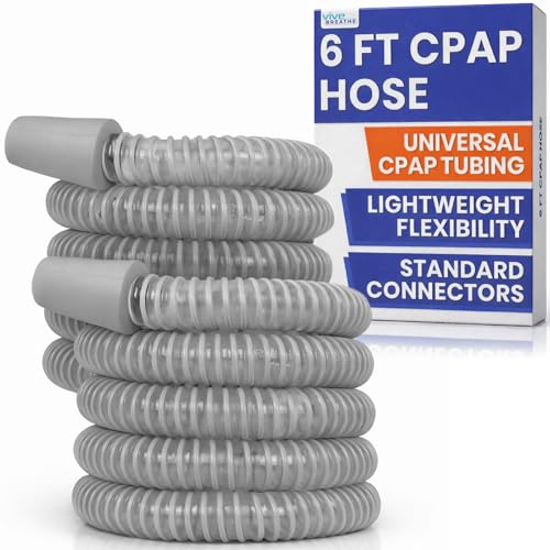 Vive CPAP Hose (2 Pack) - XL 6 Ft 72 Tubing - Fits ResMed Philips Respironics Fisher & Paykel Ssahi Kasei SomnoMed AirSense 10/11 & All BiPap Machines - Sleep Apnea Supplies & Accessories