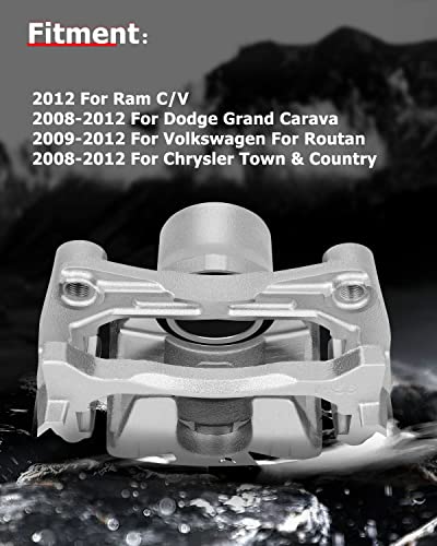 Image of cciyu 19B7102 19B7103 Front Left & Right Brake Calipers With Bracket For Nissan For Altima 2013-2019,For Nissan For LEAF 2014-2017