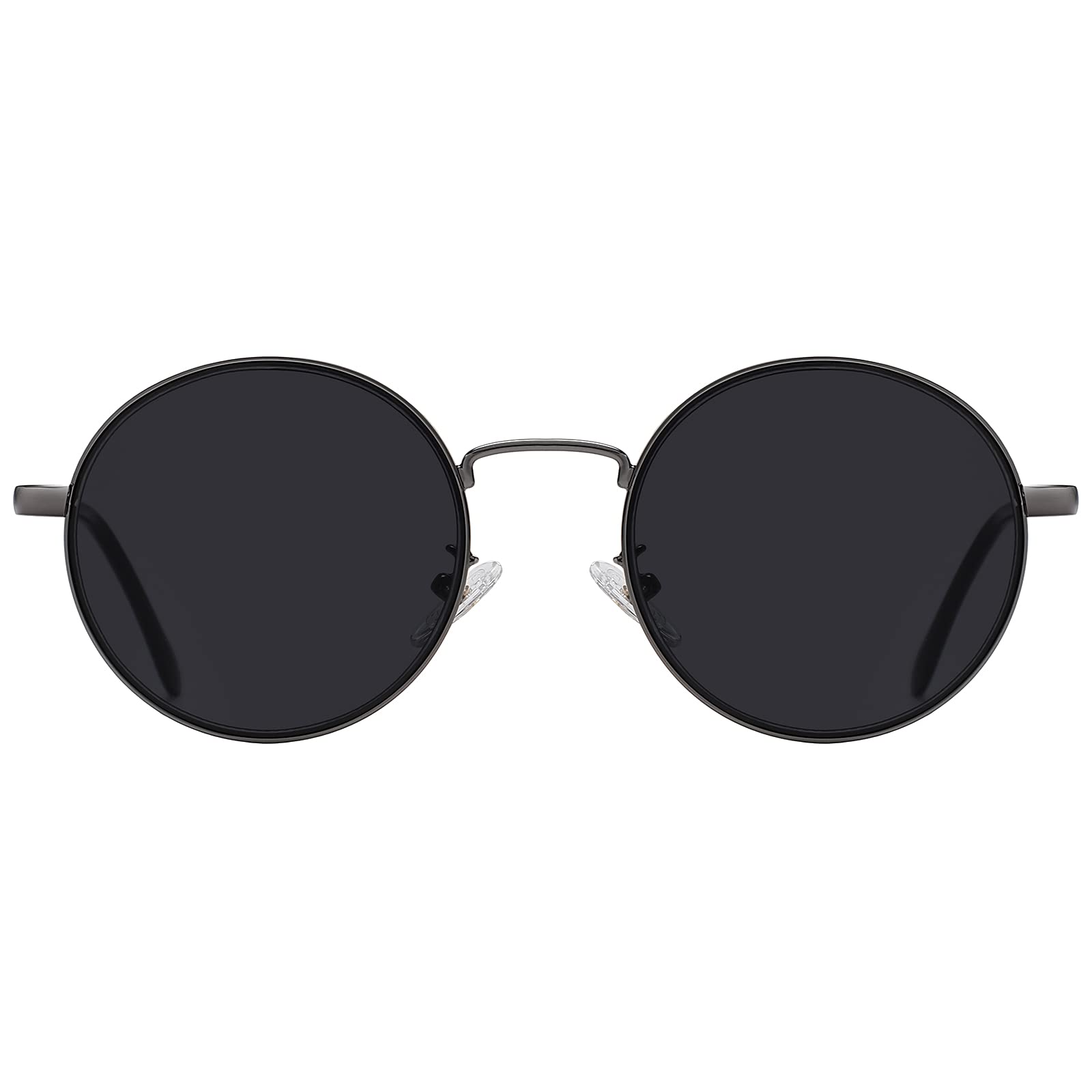 H HELMUT JUST Gafas De Sol para Hombre Mujer Vintage Redondas Espejo Protección UV400 HJ1303