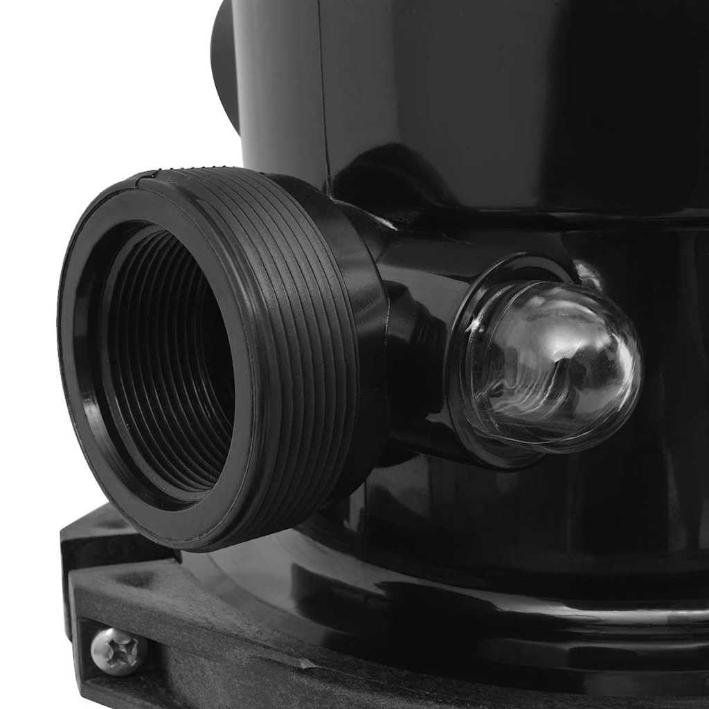 Filtro de arena para piscina con válvula de 6 vías azul PE 460 mm diámetro 50 PSI 9 m³/h caudal 48 mm conector para piscina limpieza y cuidado del agua