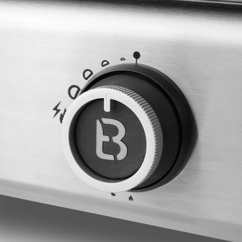 BRASERO BY FAVEX - Plancha gaz Silvia IIG Evo 3 feux – 7,95 kW – plaque fonte émaillée 5 mm – cuisson homogène Stable Flame – 67 x 34 cm – 8 à 10 convives – Clear Flow