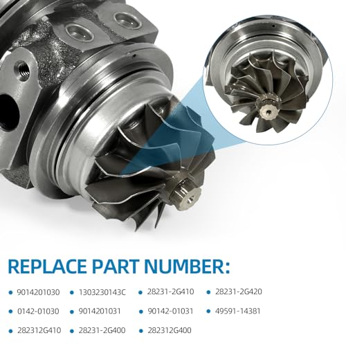 Aumzong Upgrade Billet CHRA Turbo Cartridge Compatible with 2011-2014 Hyundai Sonata 2010-2015 Kia Optima Sportage 2.0L Engine,Replacement#28231-2G400,28231-2G410,28231-2G420,TD04HL-19T - Image 3