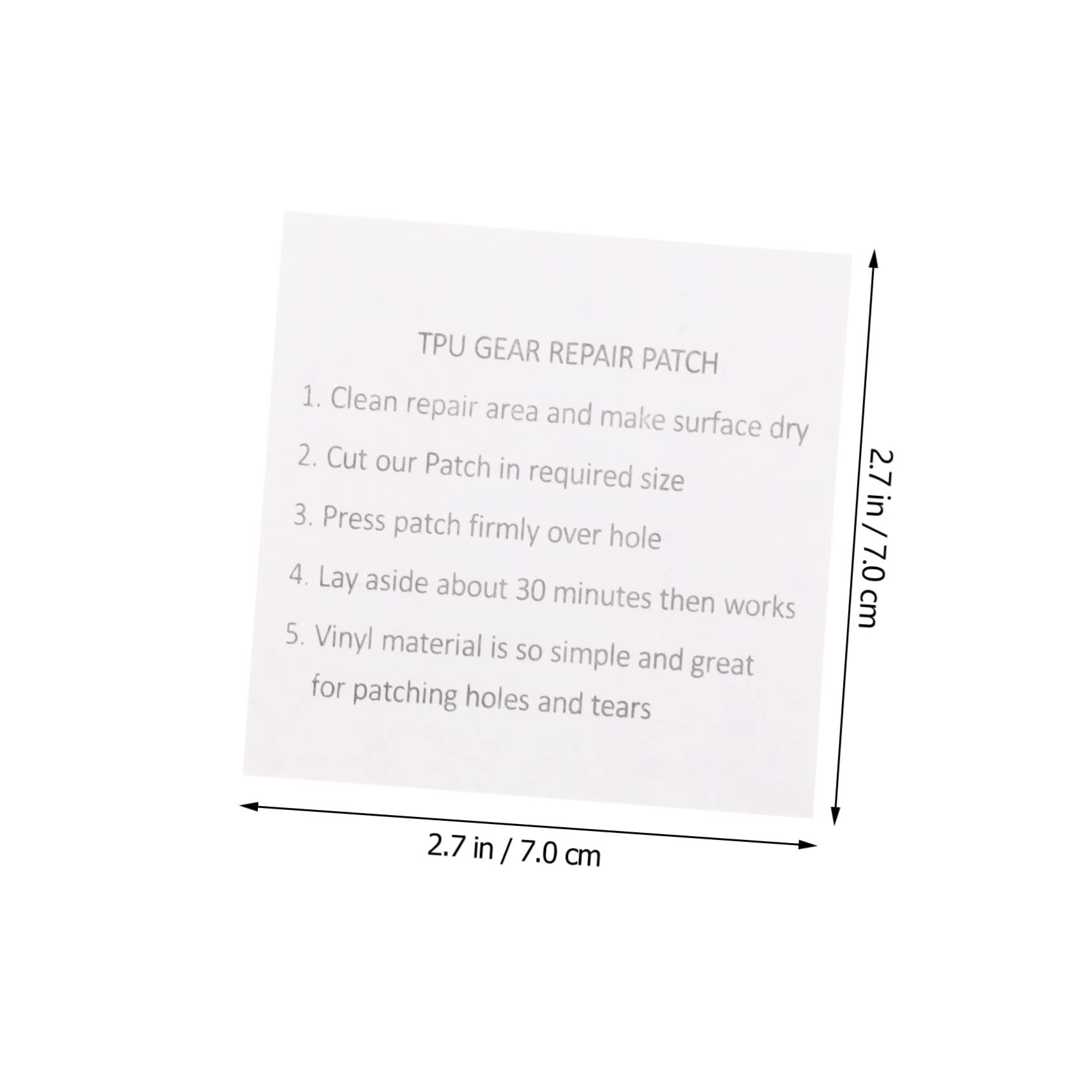 Veemoon Subvention pour La Réparation des Tentes Bouée Correctif Conseils Gonflable Patchs De Réparation De Ponction Étanche Patch De Réparation pour Anneau De Bain TPU