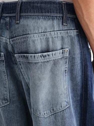 Image of Rare Rabbit Baggy Plain Jeans