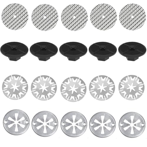 Lista de Placas de protección contra el calor los mejores 5. 44 CLKE Juego de 20 placas de protección contra el calor, 50 mm, 30 mm, 24 mm, juego de reparación de chapa de protección térmica, discos de sujeción para VW Au_di