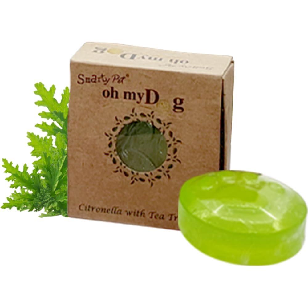 Oh My Dog Fur Brightening Antibacterial Organic Dog Soap by W9 Pet Products- with The Goodness of Citronella with Tea Tree Oil.. (Pack of 2) (B0CSG2GKGG) Amazon Price History, Amazon Price Tracker