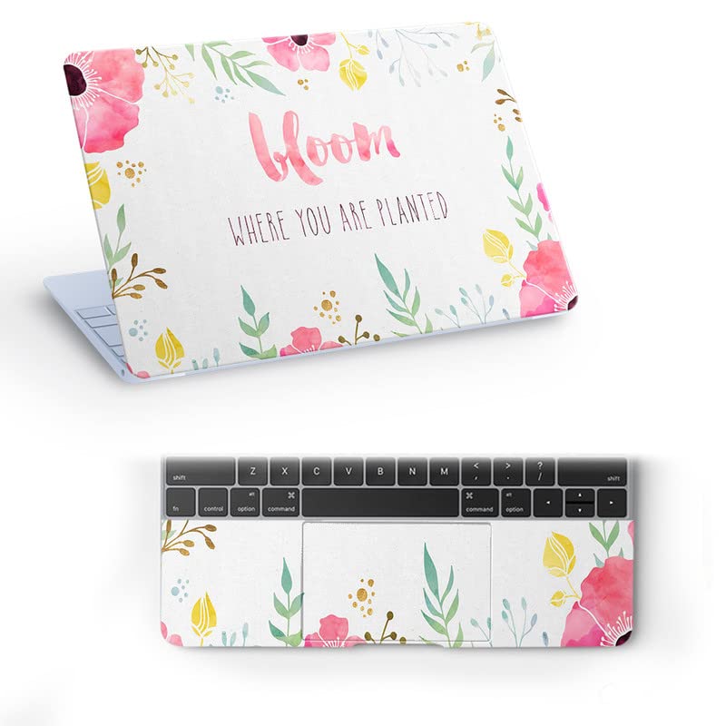 Galaxsia Floral D72 Top+Wrist Pad Vinyl Laptop Skin/Sticker/Cover for 13 to 13.3 Inches Laptops Laminated-Removable-HD Quality Compatible for Hp-Dell-Sony-Lenovo-Asus etc.(13x9.2 Inches) (B0822RCCLJ) Amazon Price History, Amazon Price Tracker