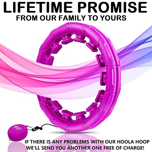 image for Infinity Weighted Hula Fit Hoop for Adult Weight Loss, 2 in 1 Smart Fi