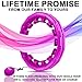 FIT ON FORM Infinity Weighted Hula Hoop for Adults Weight Loss - Smart Exercise Hola Circle Hoop for Women Abs Workout - 55 Inches