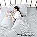 Utopia Bedding Queen Sheet Set - Jersey Knit Sheets 4 Piece – Cotton – Soft T-Shirt Stretchy Sheets (Heather Light Grey)
