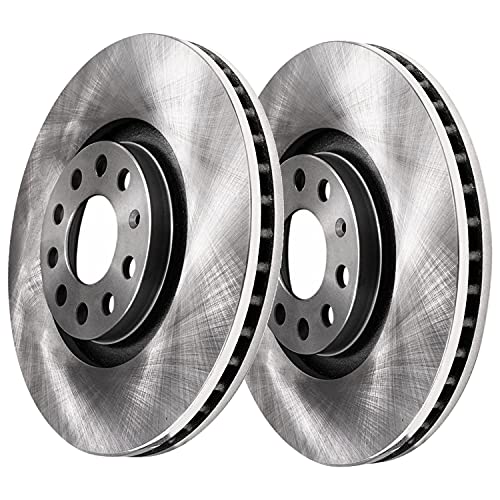 Image of Detroit Axle - Front Brake Rotors for Audi A3 Q3 TT Quattro Volkswagen Beetle Eos GTI Jetta Passat Tiguan Disc Brake Rotors Replacement : 12.28 inch inch Front Rotors