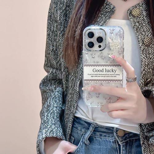 Image of PEEPERLY Back Cover Case for iPhone 13 Pro Max Scratch Resistant Anti-Slip TPU Shockproof Protective Durable Luxury Floral Pattern Case for Girls & Women