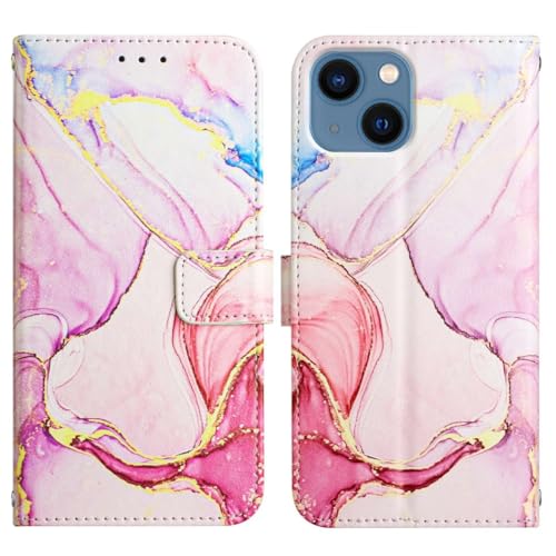 Housse iPhone 15 Plus à rabat or rose idéale pour visionner vos vidéos de voyage - 4
