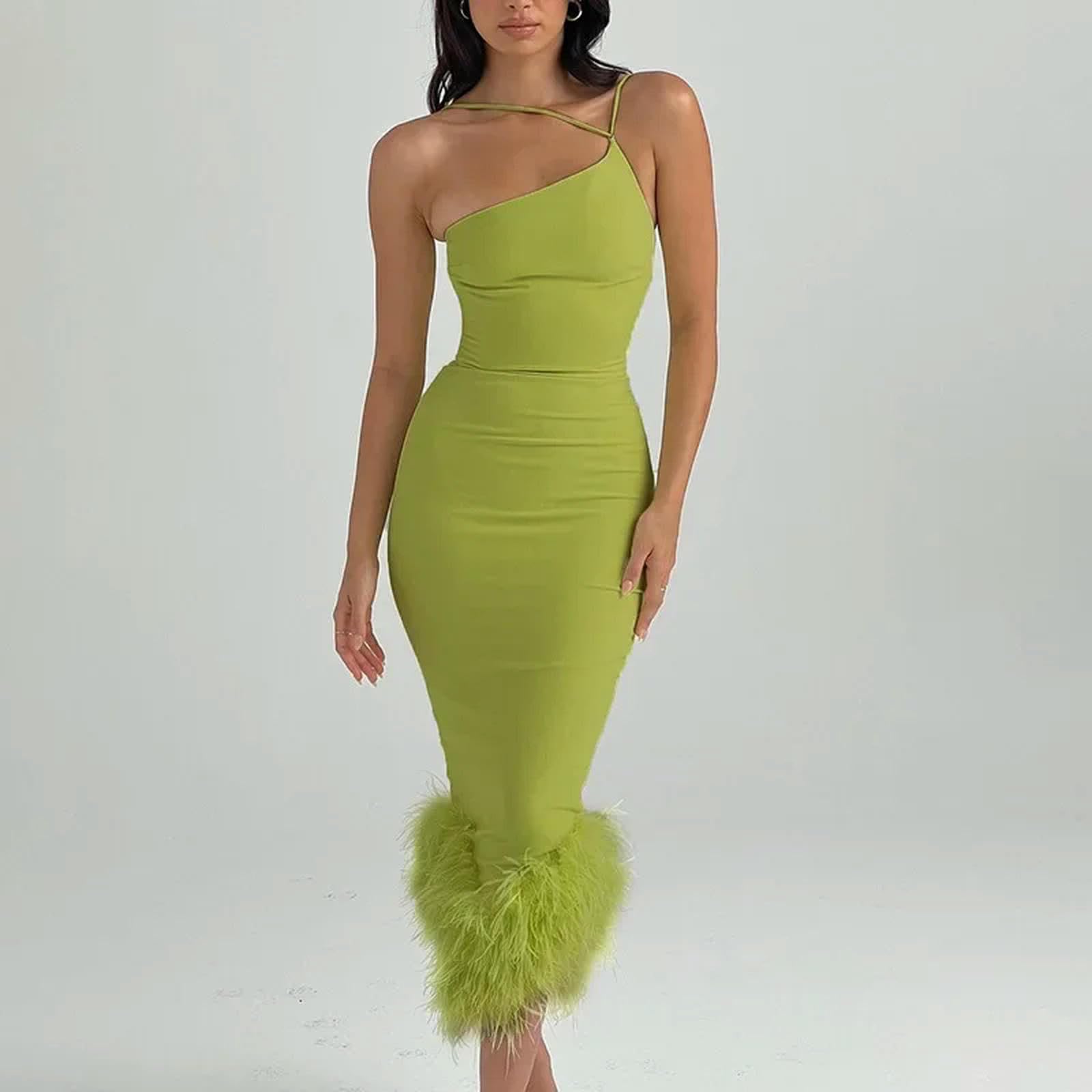 sukienka na jedno ramię sukienka damska z odkrytymi plecami Slim Fit Knitted Dress elegancka wieczorowa impreza klubowa sukienka urodzinowa dla kobiet