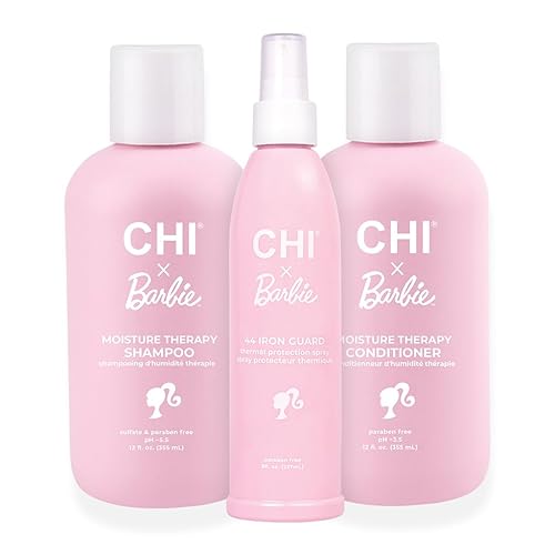 CHI Kit Barbie Dream Pink  Incluye champú de terapia de humedad CHI x Barbie Dream Pink, acondicionador de terapia de humedad y protector térmico de disponible en Yaxa Colombia