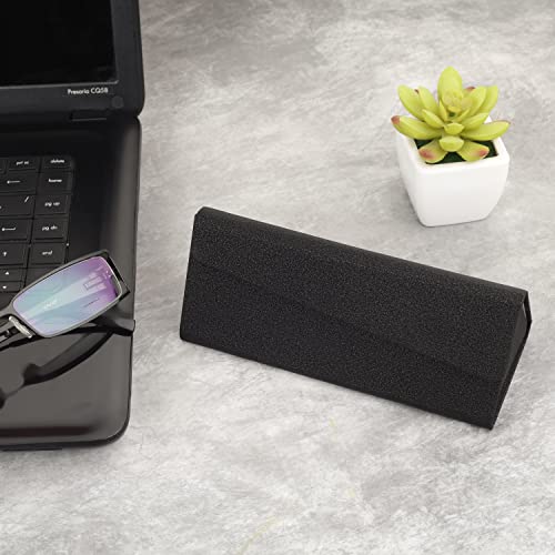 Image of VIVID Vision Unisex Adult Eyewear Specs Case Cover | Screw Driver | Free Cloth | Eye Glasses | Chashma Dibbi | Spectacle Box | Magnetic |IC-506 | Foldable | Cases | 3 IN 1 | Black