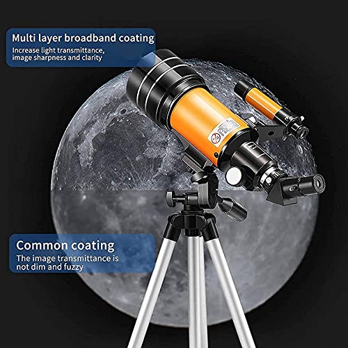 Telescopio Astronómico Refractor 70 mm con Trípode Ajustable miniatura 4