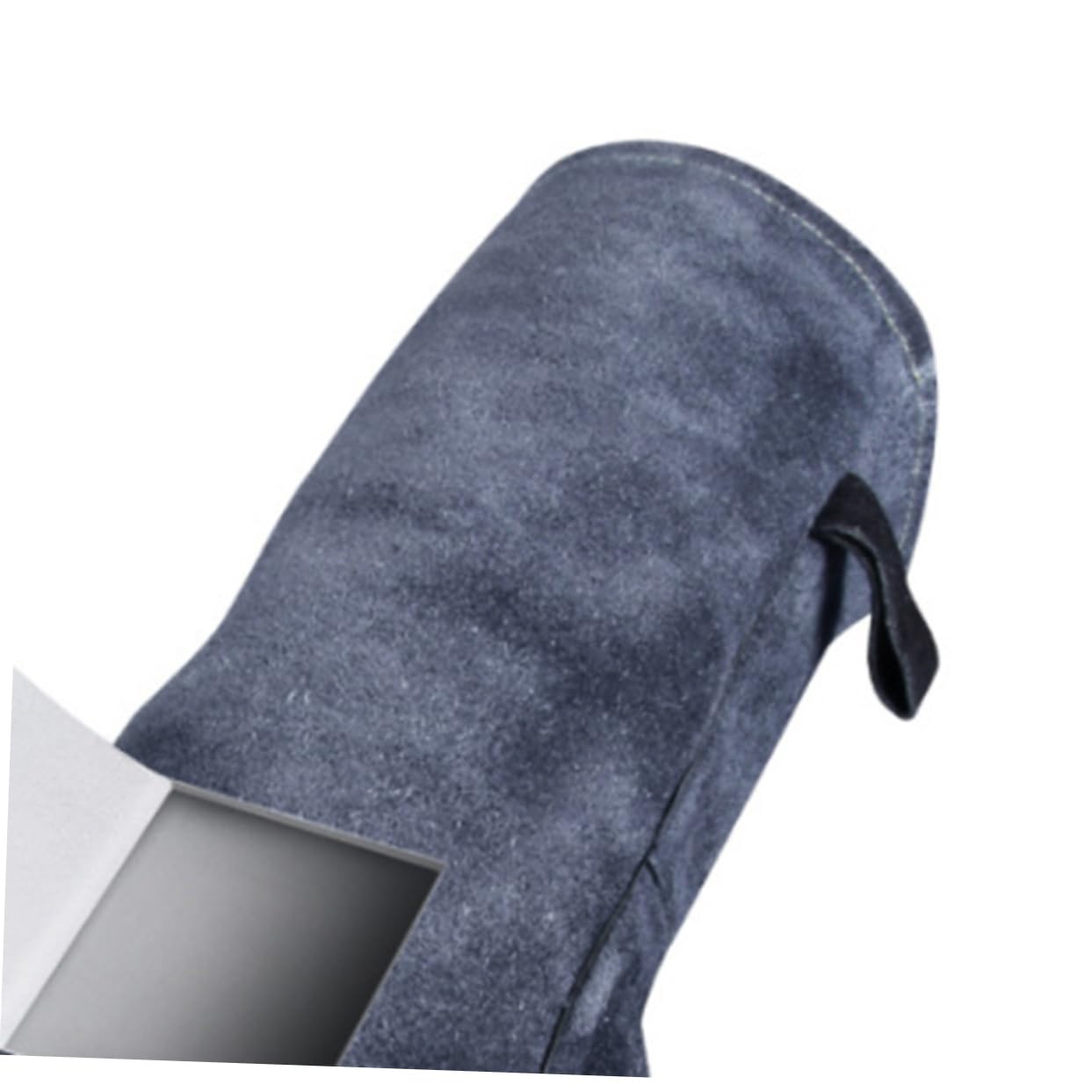 YARNOW Guanti Da Barbecue Resistenti Al Calore in Pelle Ignifughi Guanti Da Cucina Per Uso Esterno Grigio Nero