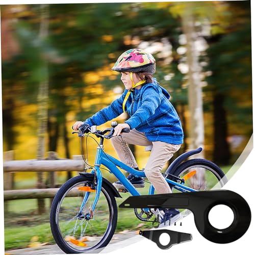 Protector de cadena de bicicleta negro para platos de 32-36 dientes 5
