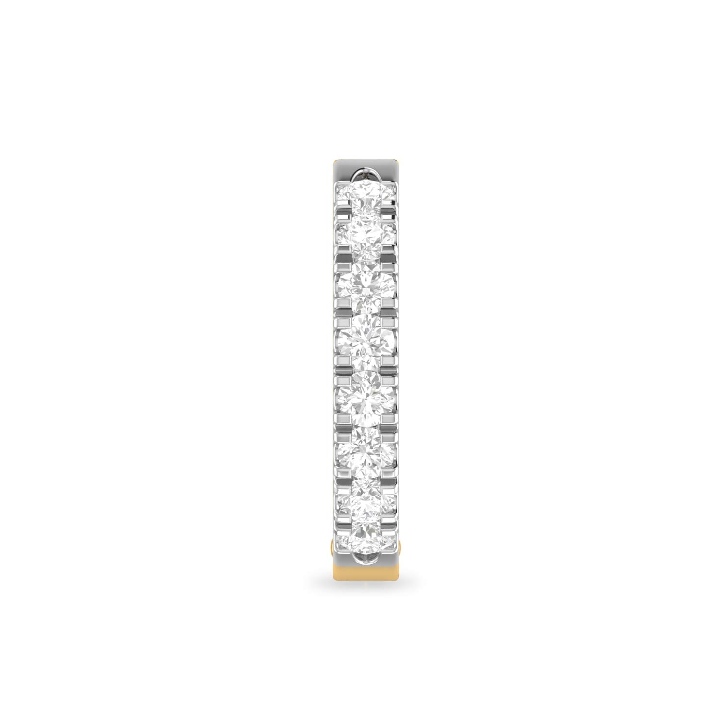 pc jeweller 18k (750) Yellow Gold and Diamond Nose Pin-picture-18