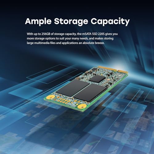 Image of Transcend 64GB MSA220S mSATA SATA III SSD, SLC Cache