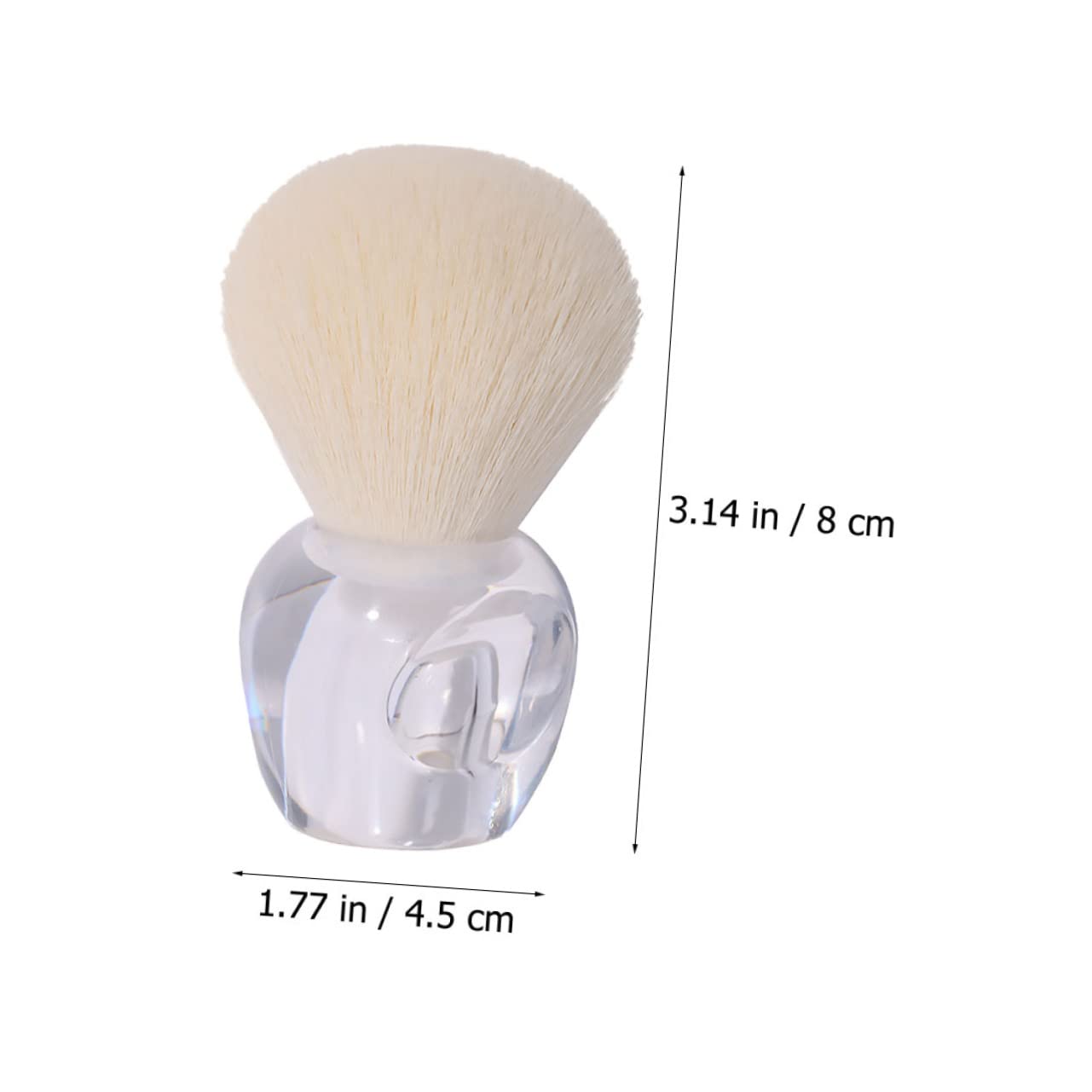 PartyKindom Makeup Blush Brush Synthetic Hair Loose Powder Tool Fluffy Brush for Women Sturdy Handle Portable and Comfortable for Girlfriend Wife Mom