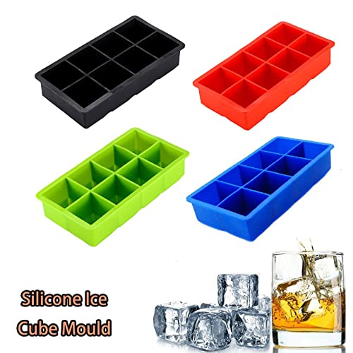 Molde flexible de silicona para hielo 8 compartimentos miniatura 2