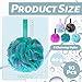 10 Pack Bath Sponges Loofahs 40g,Soft Mesh Shower Loofahs,Body Scrubber Bath Balls for Women and Men Children Washing,Beauty Bathing Accessories,Set of 5 Flower Color