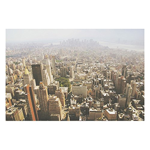 Affiche poster vue de New York Manhattan XXL 91x138cm pour décoration murale de salon