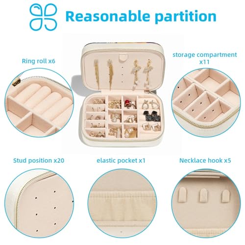 Boîte à bijoux portable originale et coffret voyage filles - 3