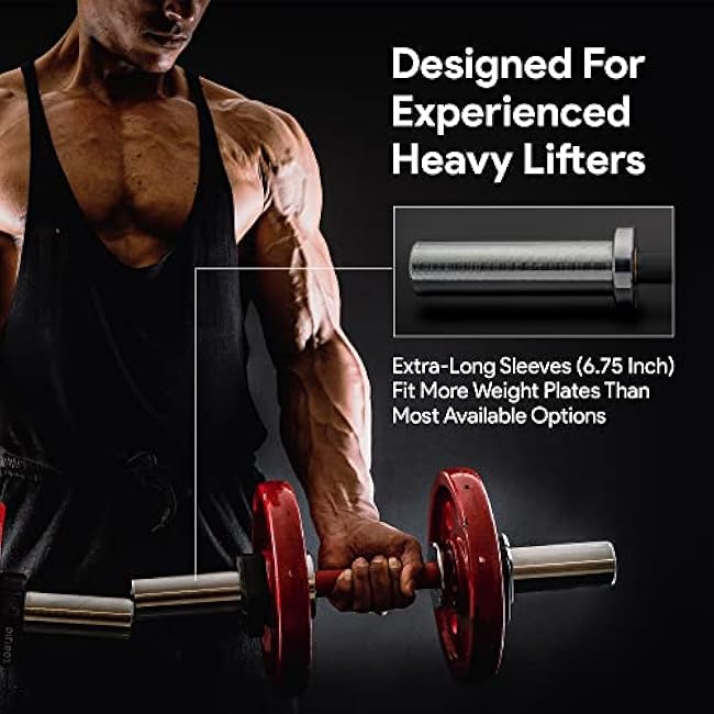 Olympic Dumbbell Handle ¨C 2 Inch Loadable Dumbbell Bar Heavy Duty Handle for Gym Workouts, Exercise, Training, Bodybuilding, Cross Training and Weightlifting