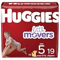 Huggies Little Movers Baby Diapers, Size 5, 19 Ct