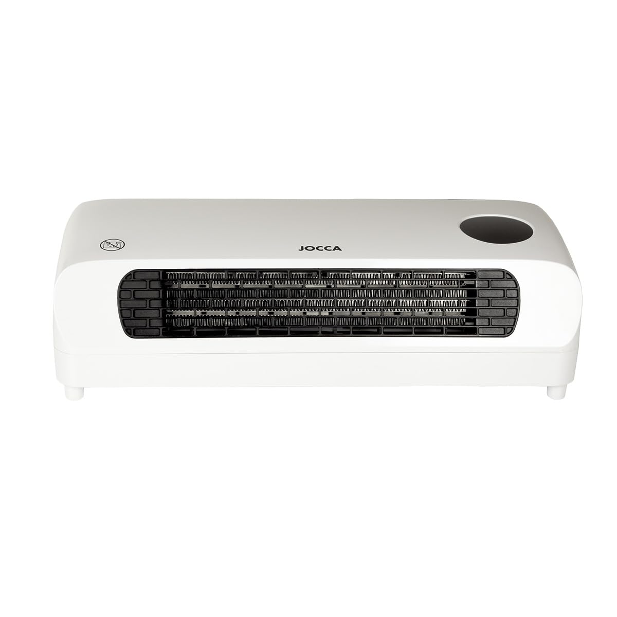 JOCCA - Calefactor de Pared 2000W con Tecnología Cerámica PTC | Ventilador Térmico Frío-Calor, Montaje en Pared, Pantalla LED y Control de Temperatura, Seguro y Silencioso
