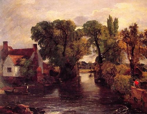 Impressions d'art mural mill stream constable grand poster vintage de chambre