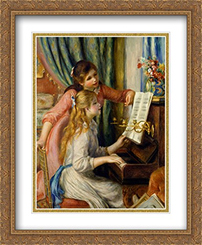 Amazon.com: Two Young Girls at the Piano 2x Matted 28x34 Large