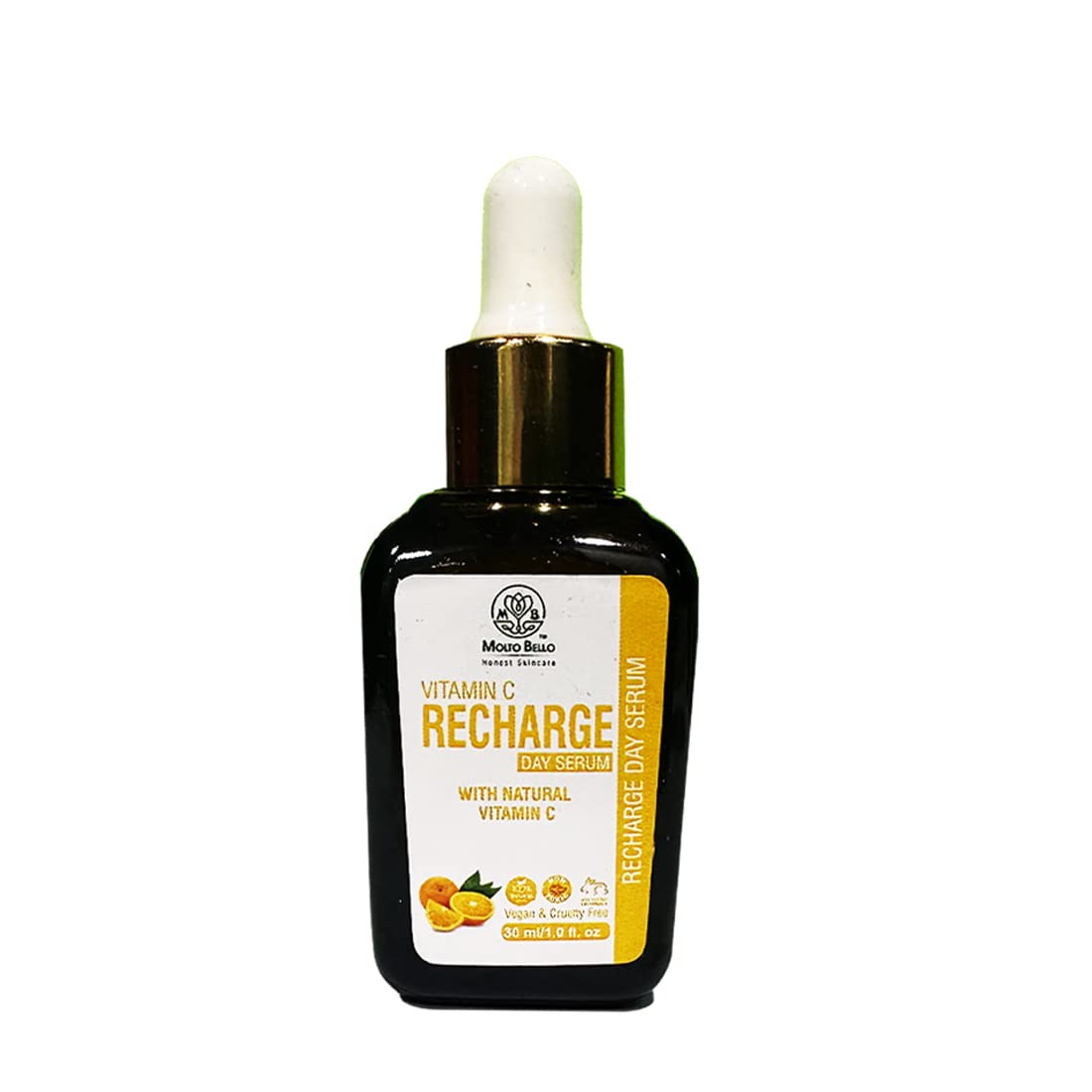 Molto Bello VITAMIN C RECHARGE DAY SERUM with Natural Vitamin C,Bright Complete Vitamin C Booster, Instantly Improves Skin Glow and Reduces Spots, 30ml