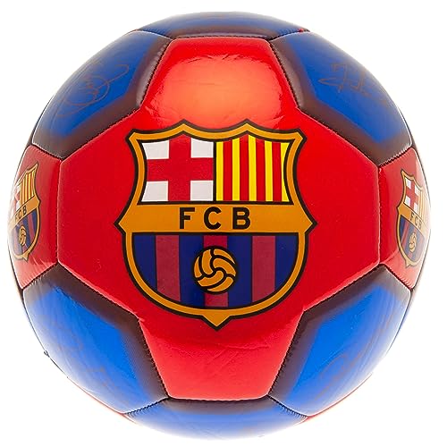 FC Barcelona Signature Football (5) (Blue/Red)