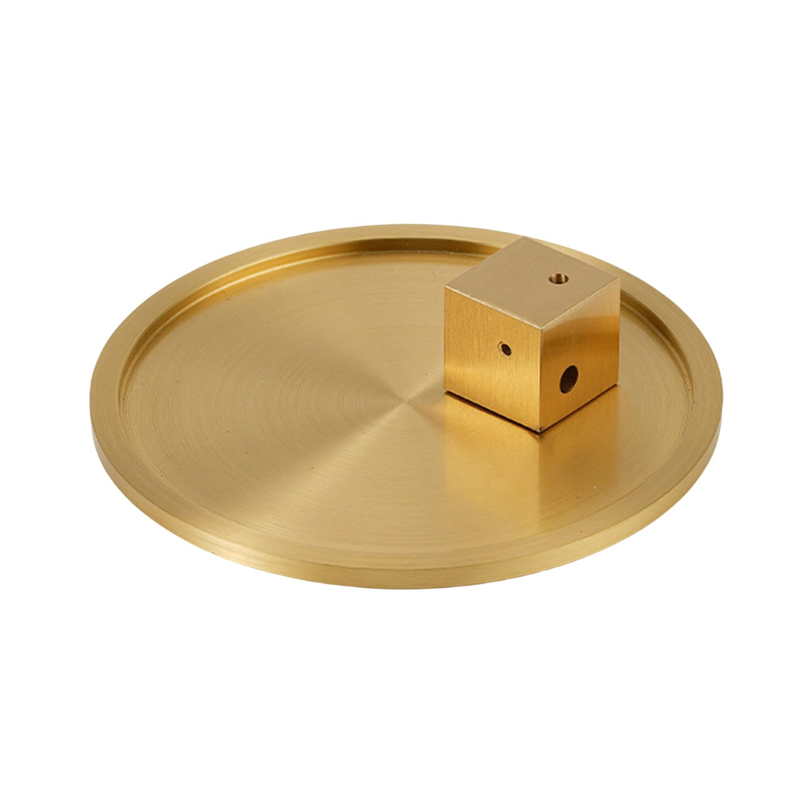 Brass Square Shape Incenses Stick Burners Holder with Ashes Catchers Tray for Meditations Home or Desktop Decors Incenses Holder