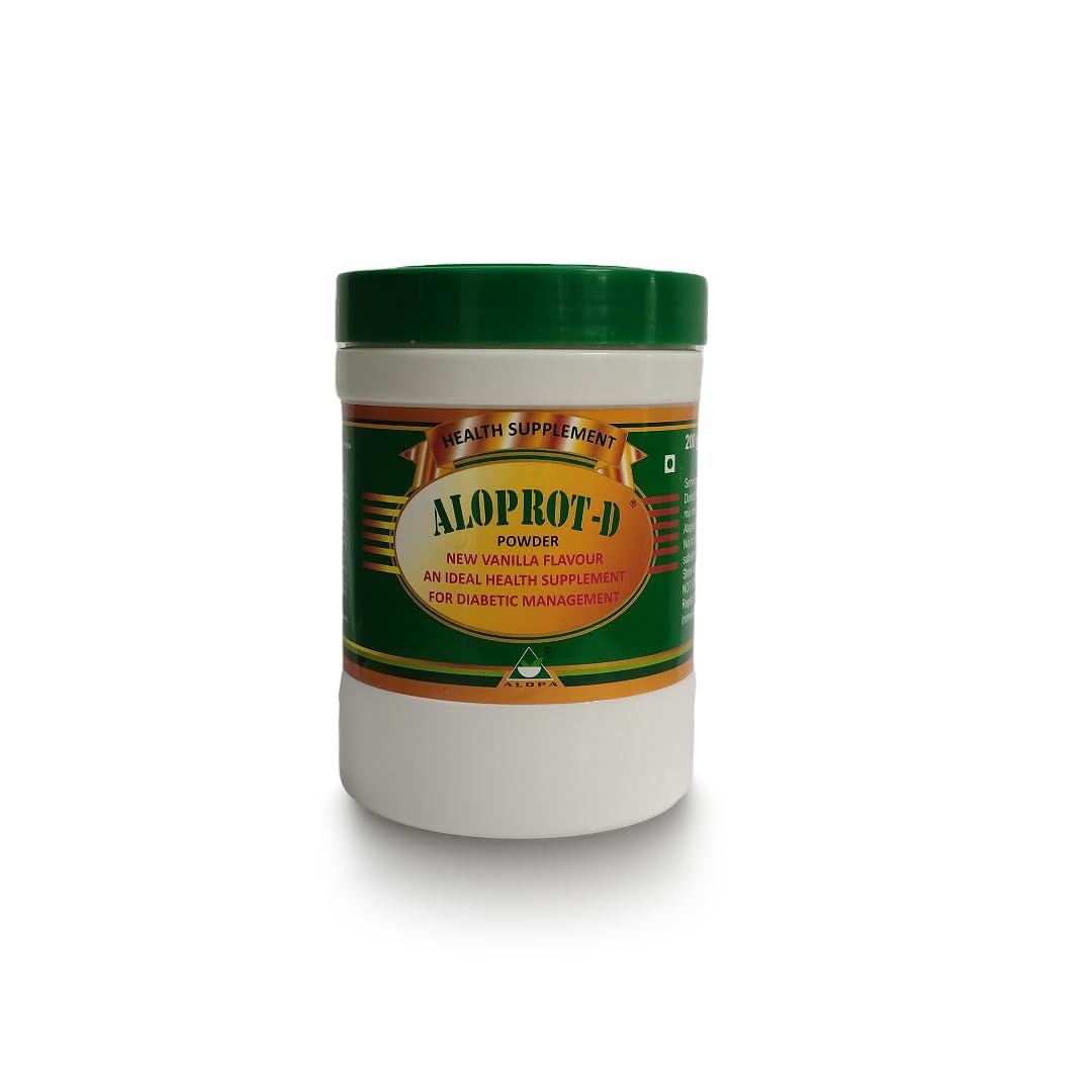Herbal Healthcare Aloprot-D Diabetic-Friendly Protein Powder, 200g, with Vitamins, Minerals, Glucosamine, for Bone Health-image-38