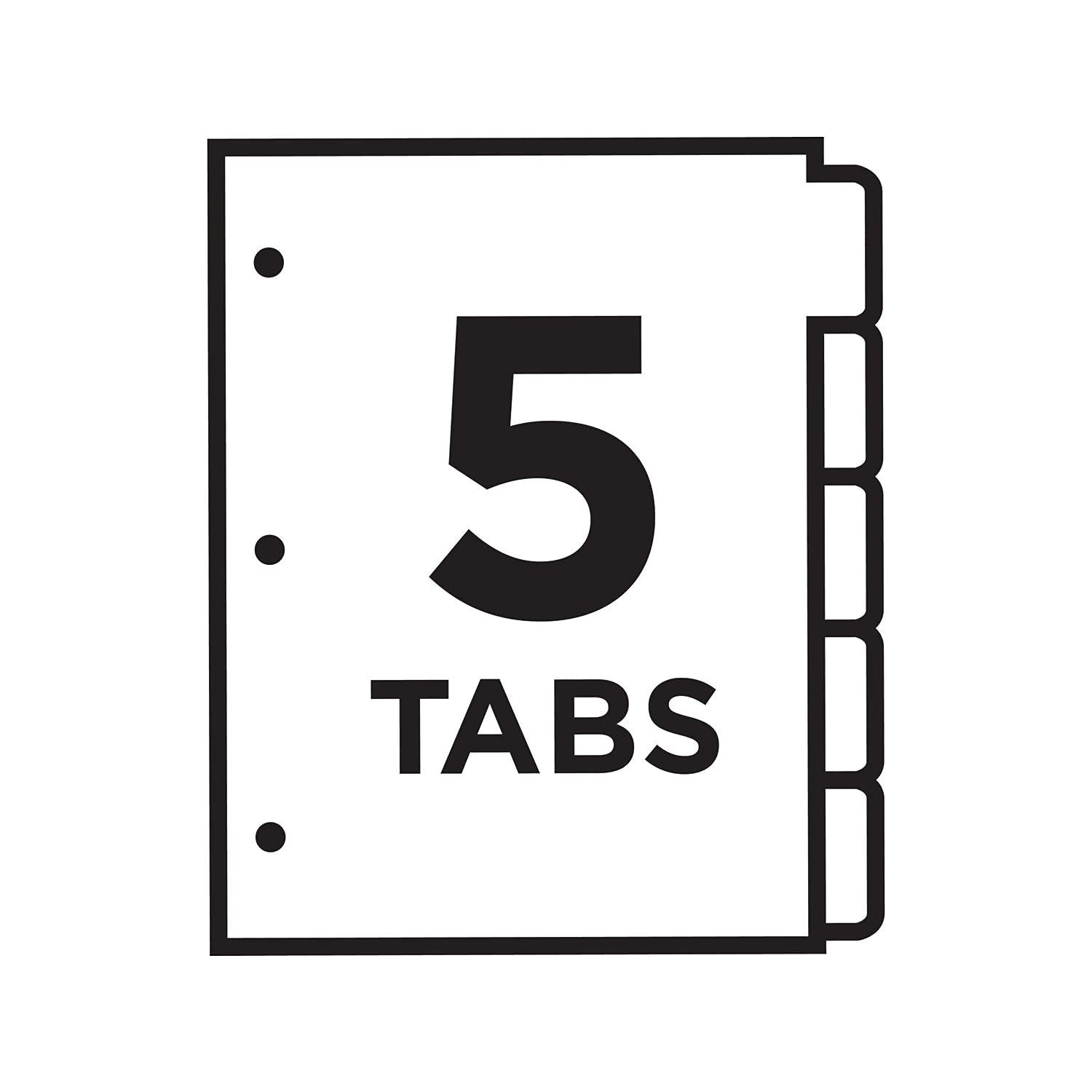 Avery 11187 Ready Index Dividers, Tabs 1-5, Letter Size, Multicolor, 6 Sets/PK - Image 5