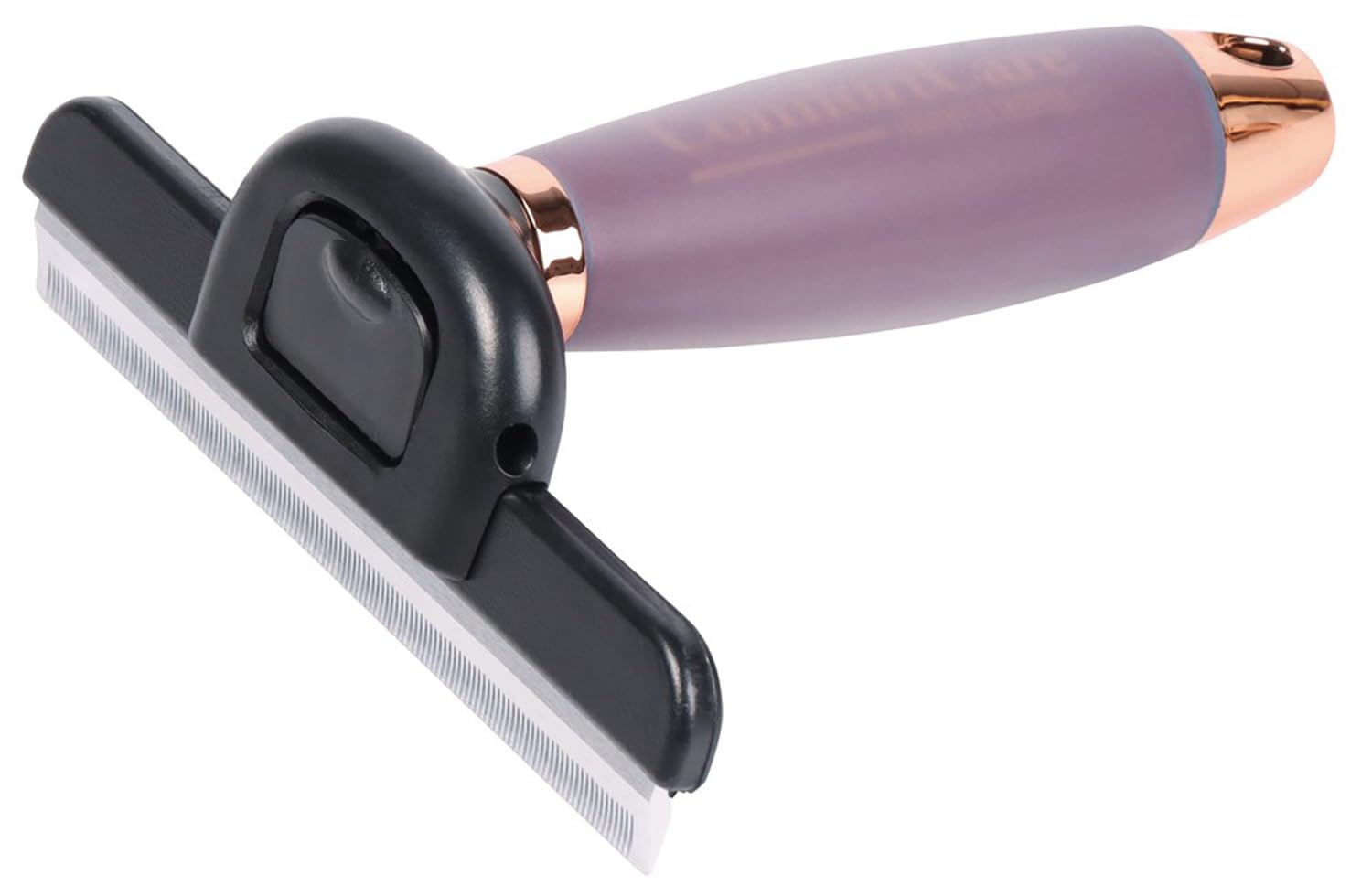 NETPROSHOP Enthaarungskamm XL ComfortCare Mauserkamm mit Gelgriff, Farbe:Bordeaux