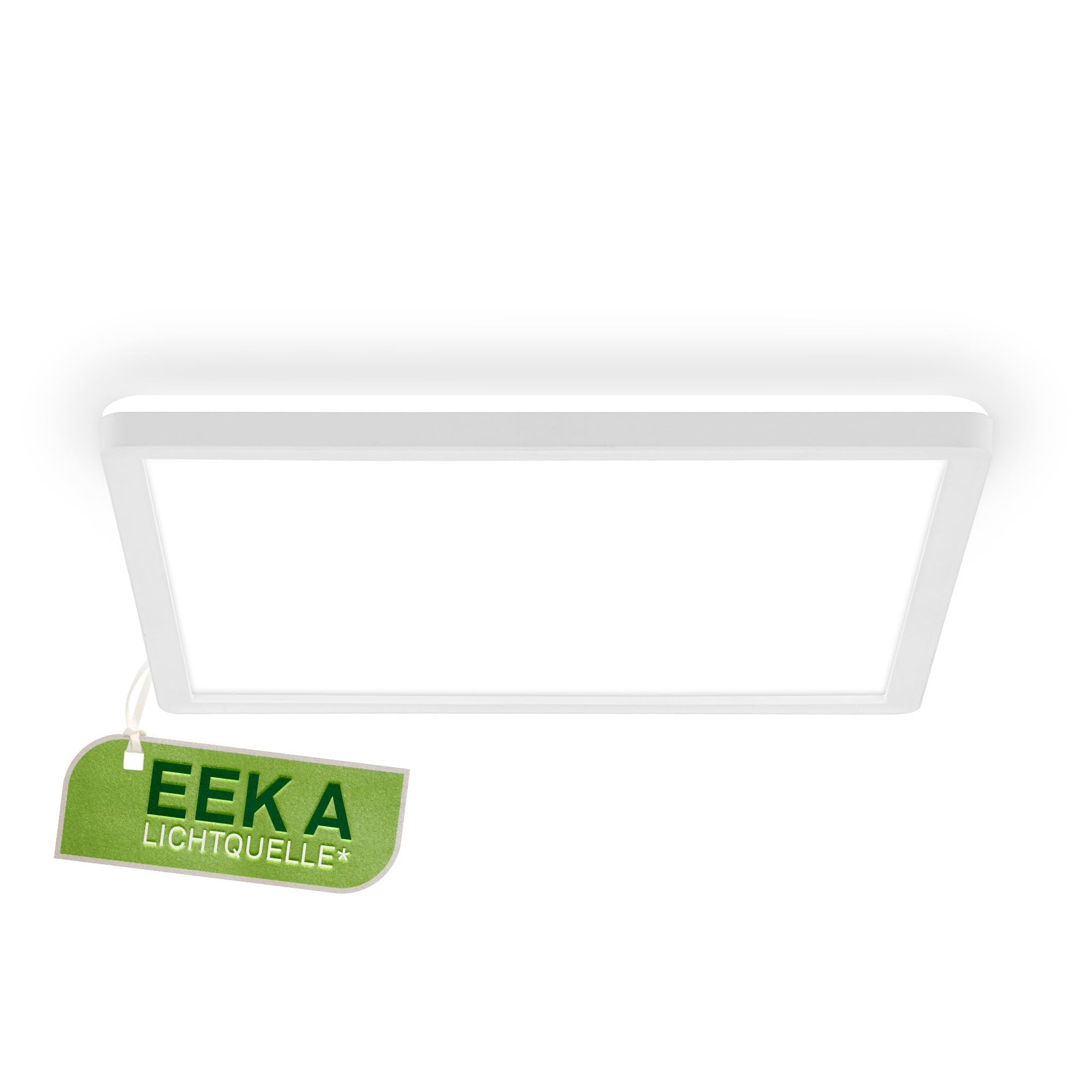 BRILONER - LED Deckenlampe mit EEK A Lichtquelle, 11W, 2400lm, flach, indirektes Licht, LED Panel, Lampe, Deckenleuchte, Wohnzimmerlampe, Küchenlampe, Flurlampe, 29x29x3 cm, Weiß