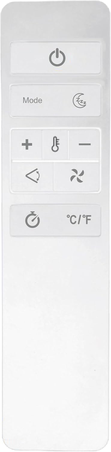 Wireless remote control for the portable air conditioner