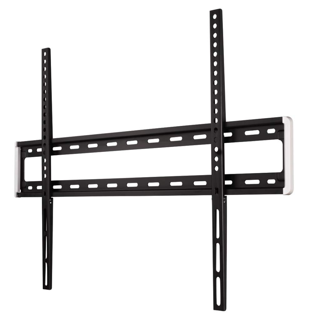 Hama | Soporte TV de Pared para televisores de 46" a 90" (Soporte Pared de TV estándar VESA 800 x 600, Carga máxima 75Kg, Soporte TV Ultra Fino, guía para Cables, Soporte Fijo) Negro