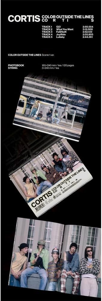 CORTIS - The 1ST EP [COLOR OUTSIDE THE LINES] (Photobook ver (SCENE 1)) + Extra Photocards