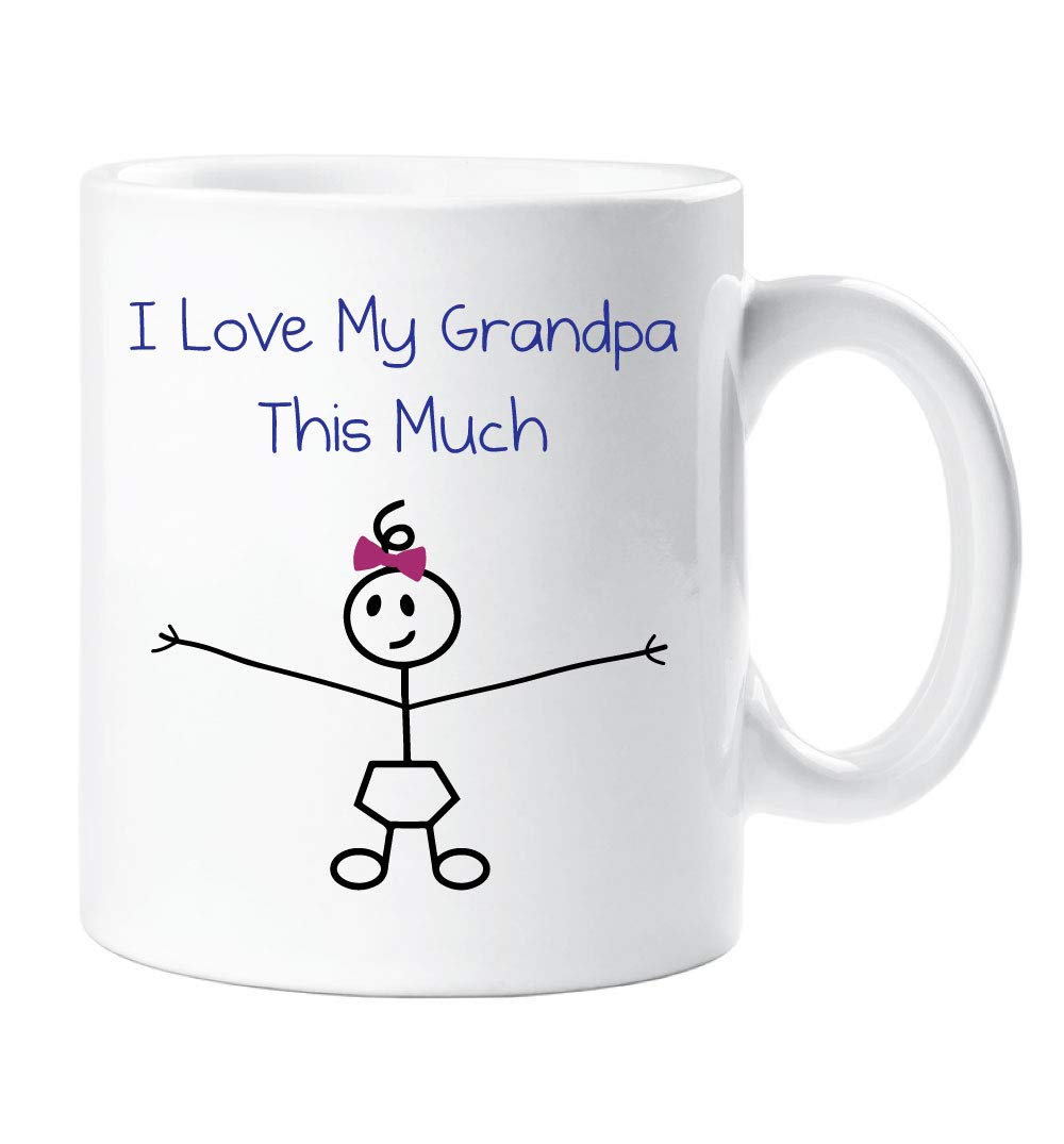 60 Second Makeover Limited I Love My Grandpa This Much Girls Mug Fathers Day Grandaughter Gift Daddy