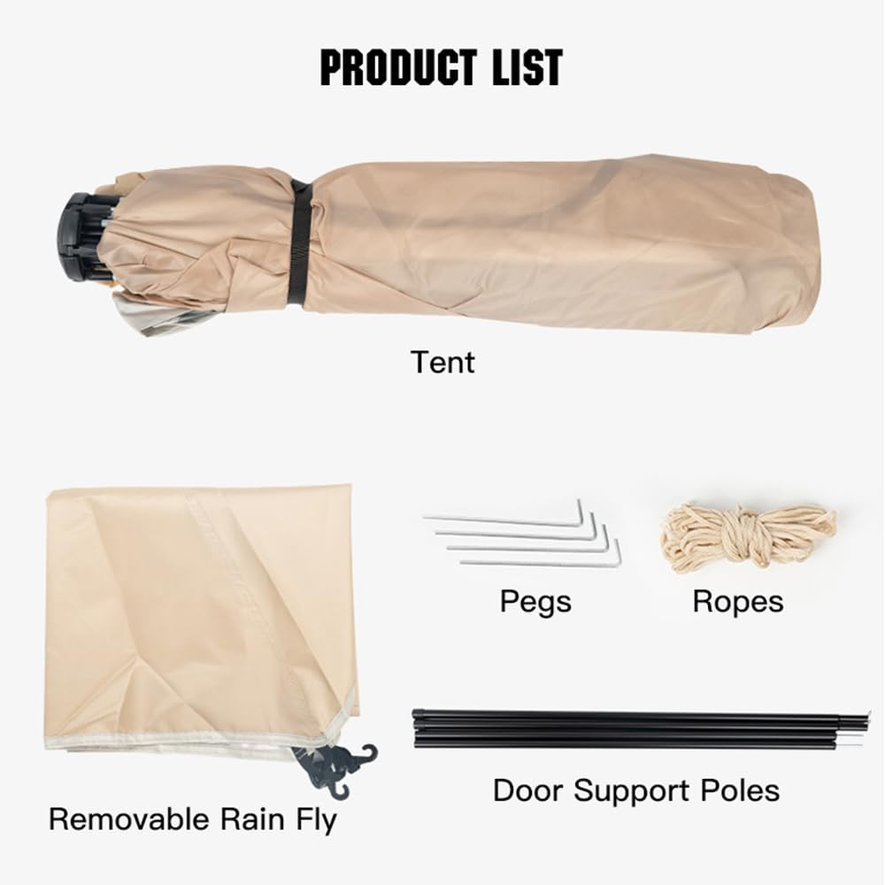 Lixada Tienda de campaña instantánea, portátil, Impermeable, automática, Tienda de campaña Familiar, Cabina para Acampar, Senderismo, montañismo