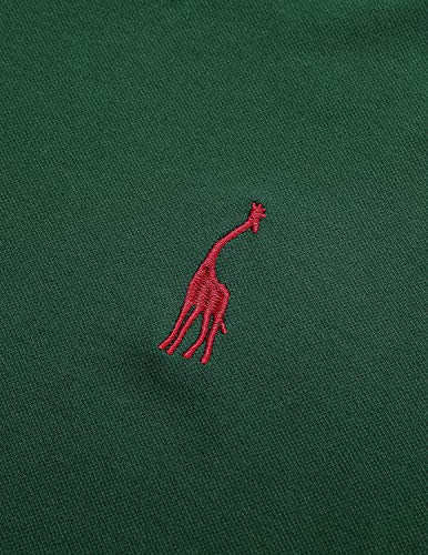 GNRSPTY Polo da Uomo Manica Corta Ricami Fulvi