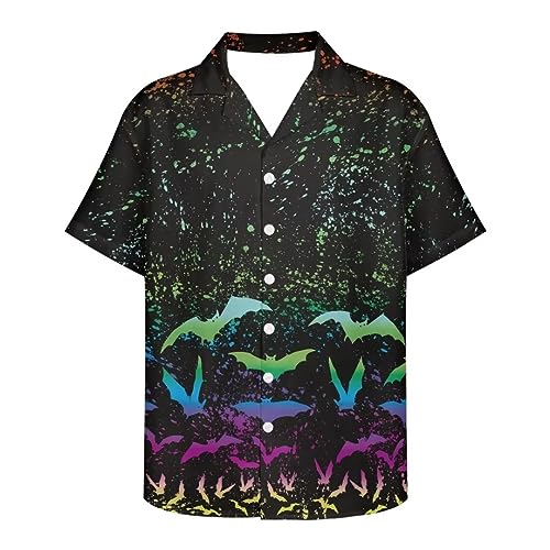 Halloween Couple Matching Outfit Personalized Fashion Women Crew Neck Dress and Men Button Down Shirt2